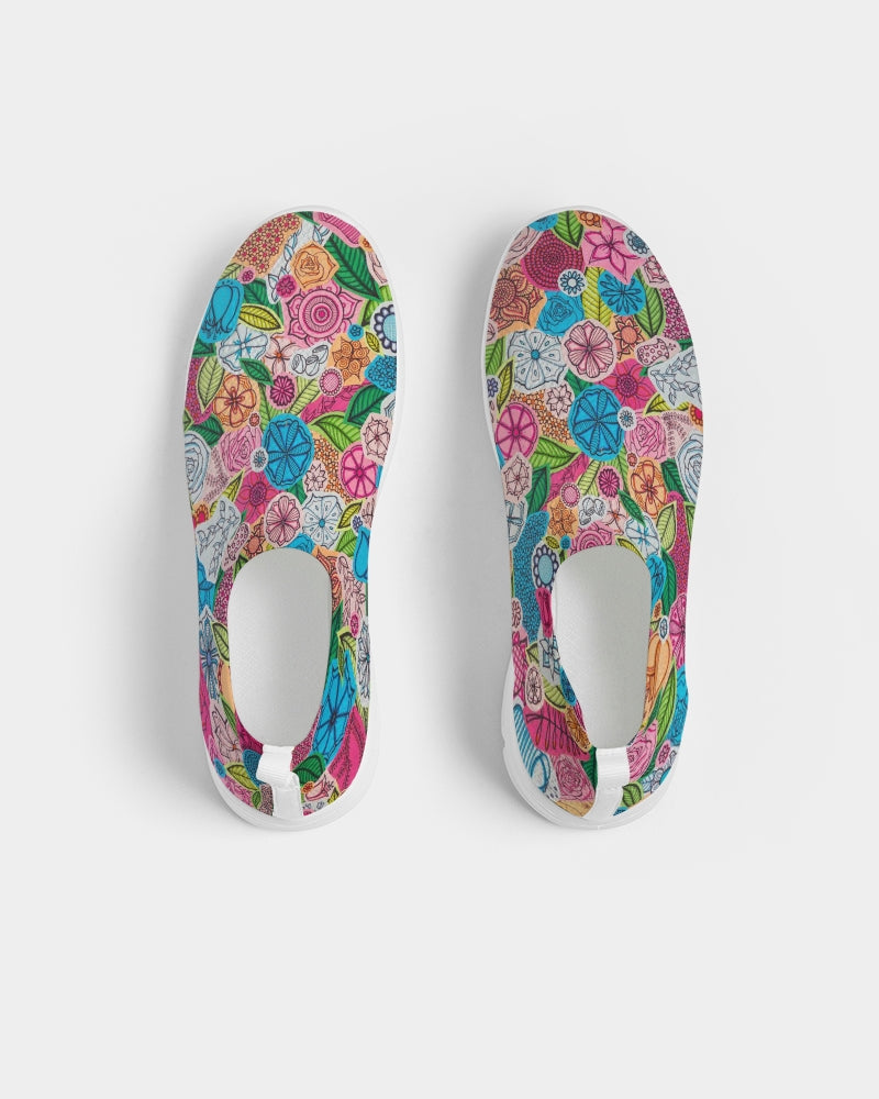 Fleurs de Printemps Women's Slip-On Flyknit Shoe