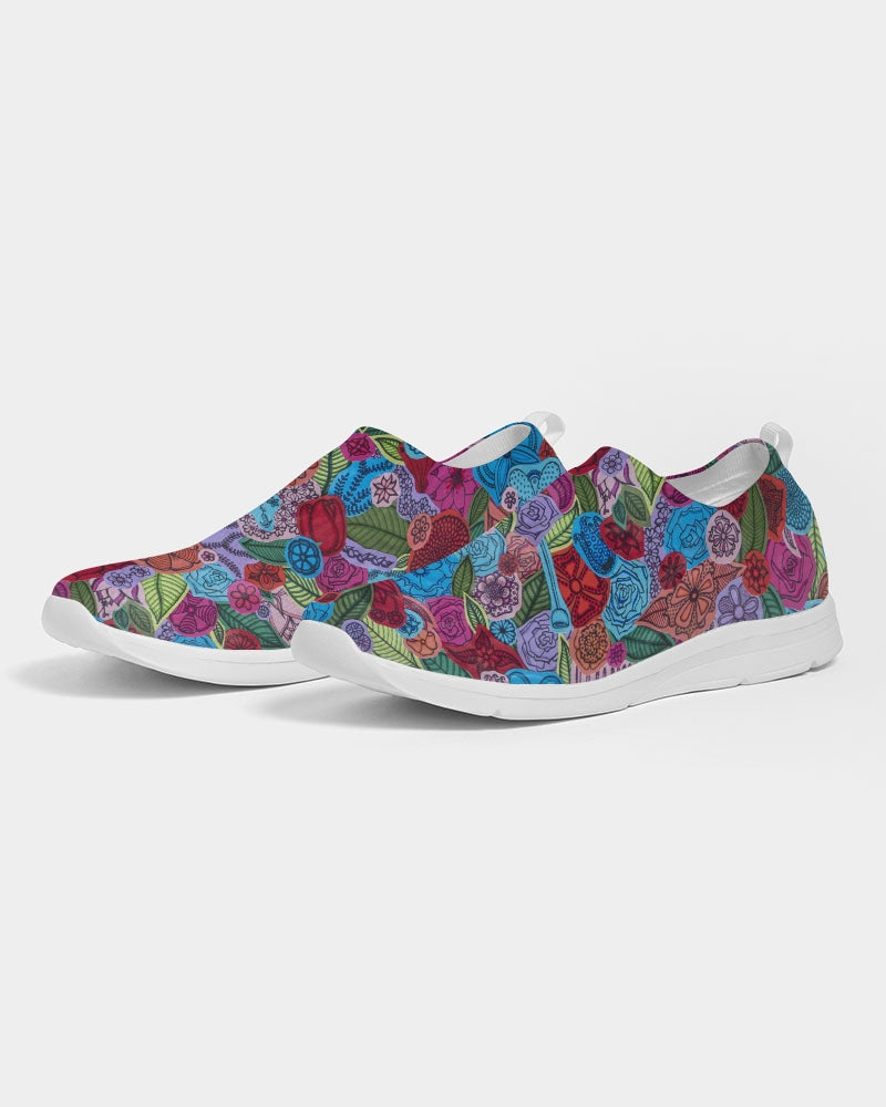 Les Fleurs Women's Slip-On Flyknit Shoe