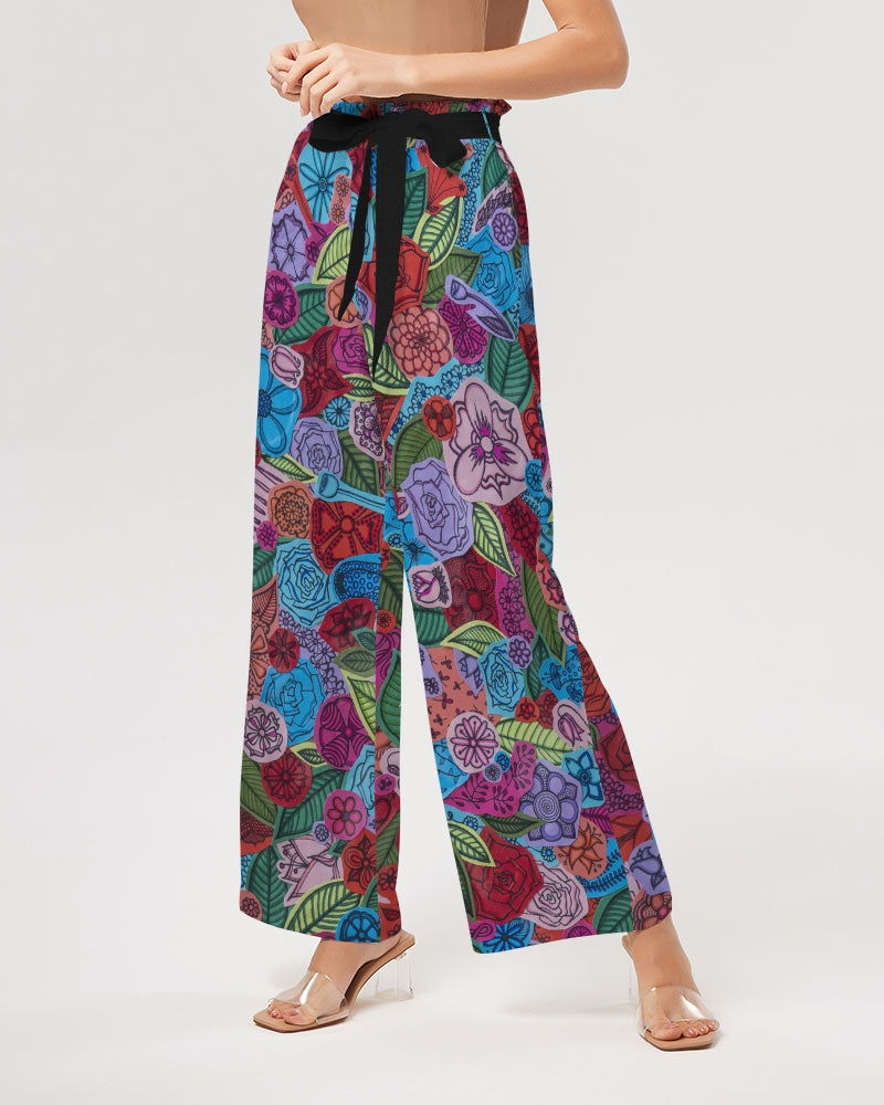 Les Fleurs Women's High-Rise Wide Leg Pants