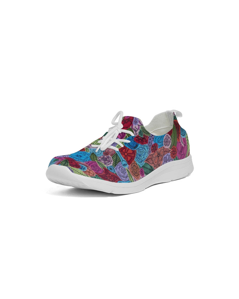 Les Fleurs Women's Lace Up Flyknit Shoe