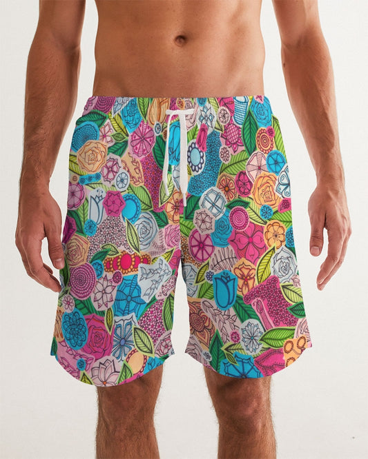 Fleurs de Printemps Men's Swim Trunk