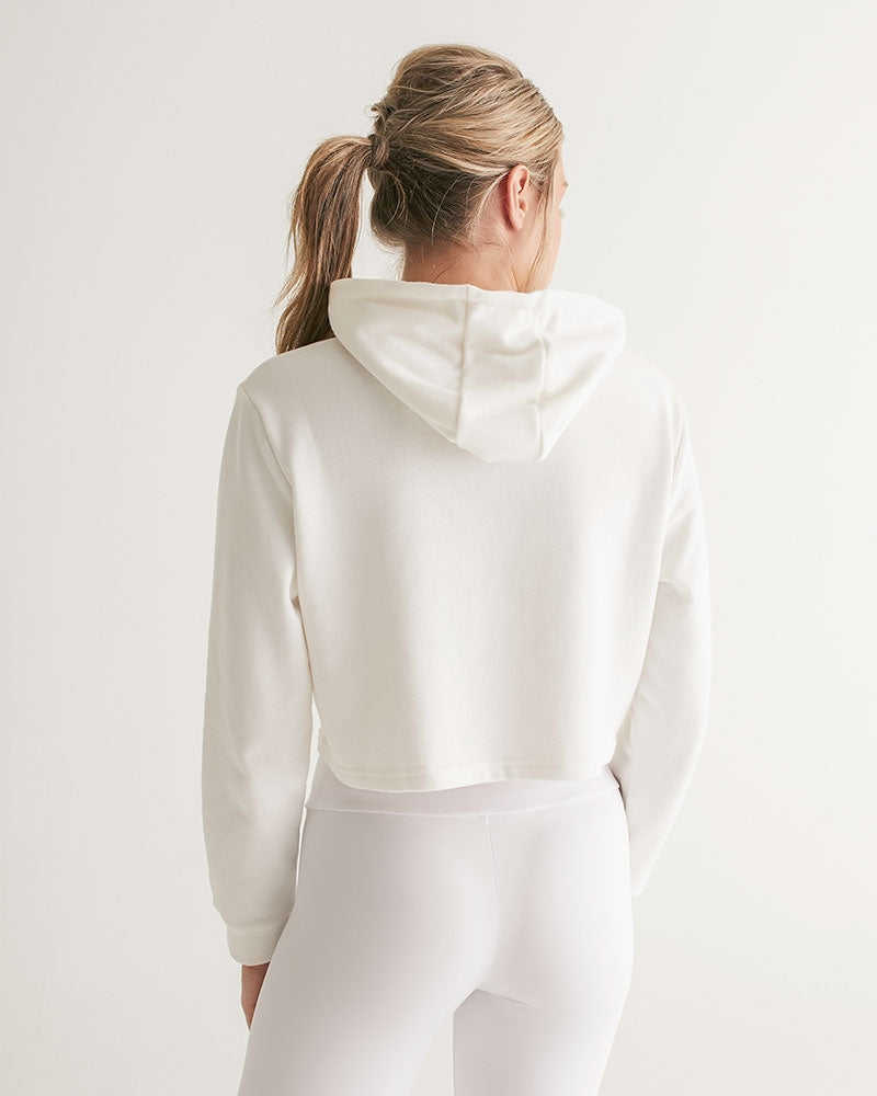 Fleur Timide Women's Cropped Hoodie