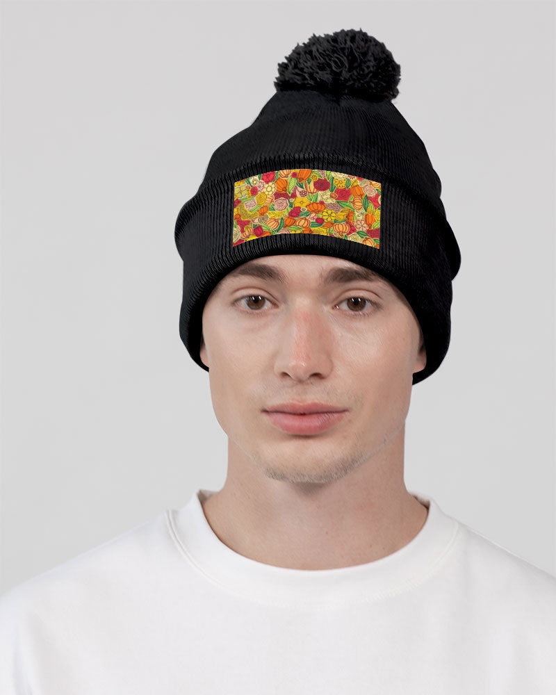 Citrouilles et Fleurs Pom-Pom Knit Beanie | Sportsman