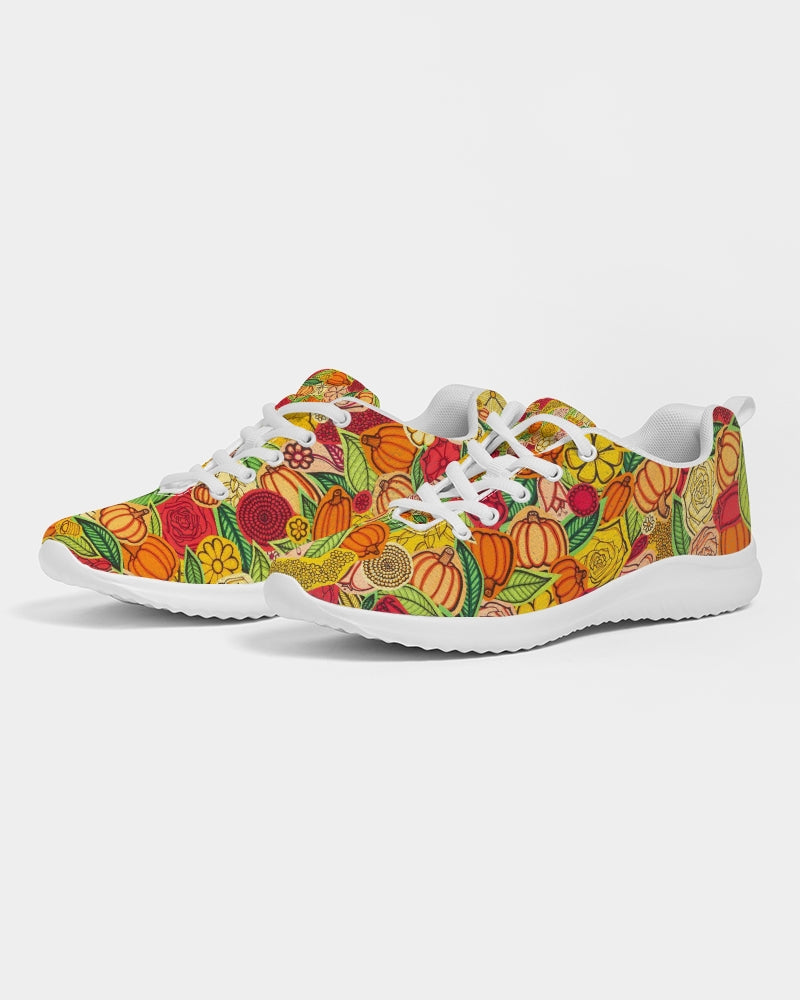 Citrouilles et Fleurs Women's Athletic Shoe