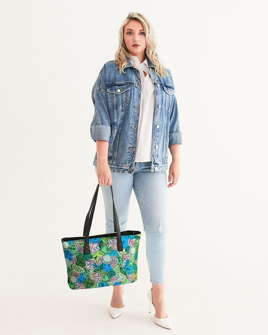 Fleurs et Trèfles Stylish Tote