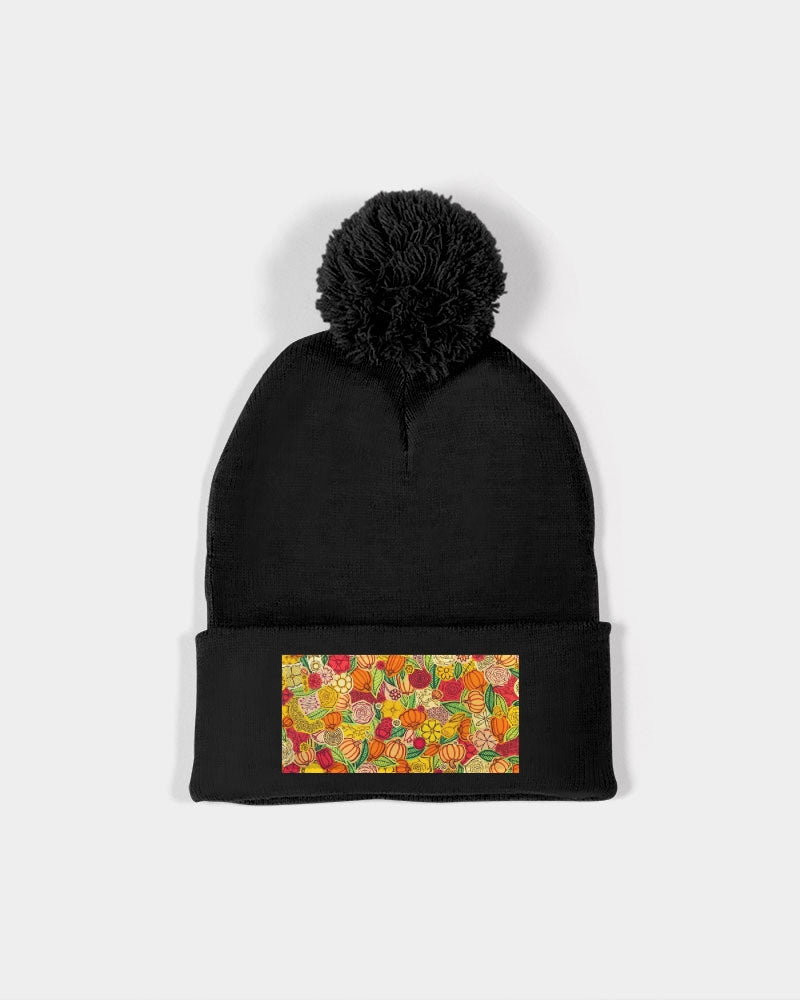 Citrouilles et Fleurs Pom-Pom Knit Beanie | Sportsman