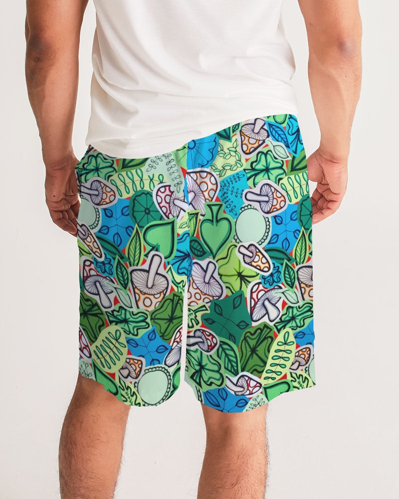 Fleurs et Trèfles Men's Jogger Shorts