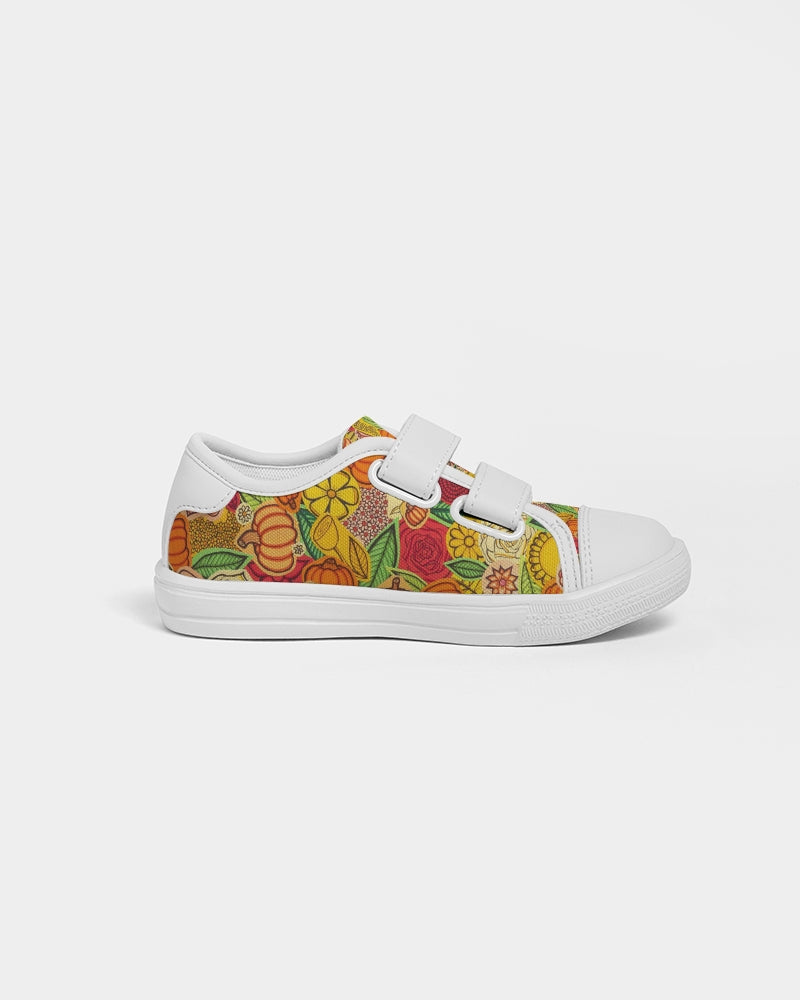 Citrouilles et Fleurs Kids Velcro Sneaker