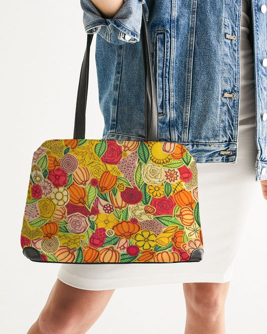 Citrouilles et Fleurs Shoulder Bag