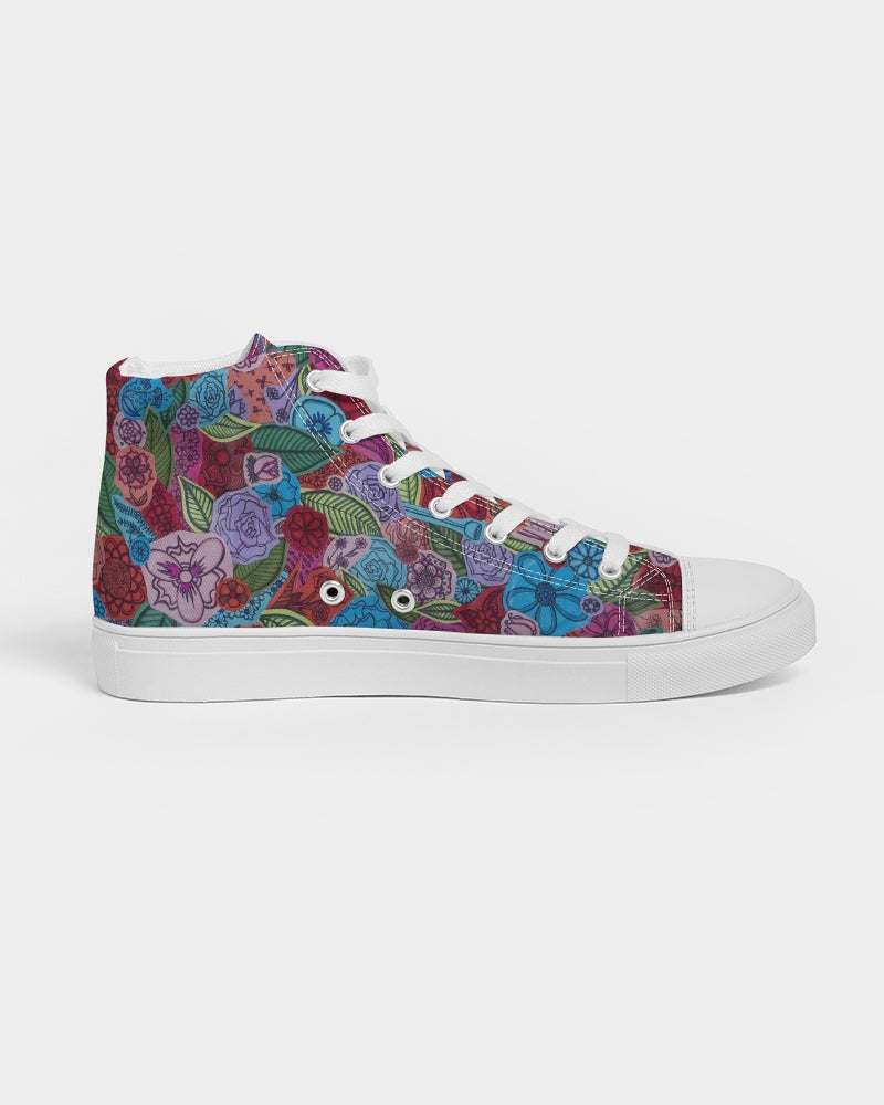 Les Fleurs Women's Hightop Canvas Shoe