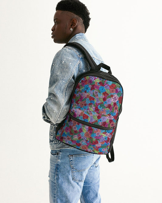 Les Fleurs Small Canvas Backpack