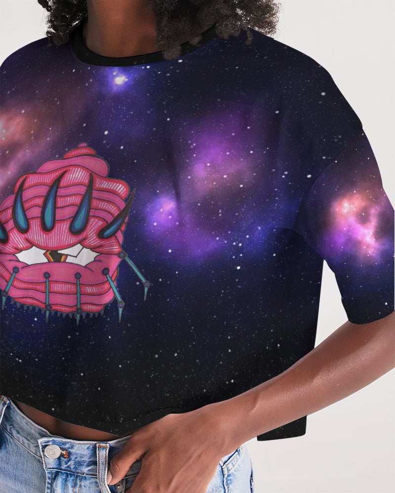 Galaxy 3 Women's Lounge Cropped Tee